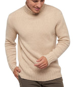 Balldiri 100% Kaschmir Herren Rollkragenpullover 10 - fädig für höchsten Komfort - beige - Balldiri