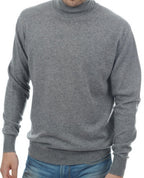 Balldiri 100% Kaschmir Herren Rollkragenpullover - 2 - fädig für höchsten Komfort - grau - Balldiri