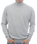 Balldiri 100% Kaschmir Herren Rollkragenpullover 2 - fädig hellgrau M kaufen - Balldiri