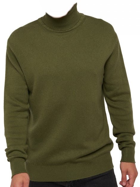 Balldiri 100% Kaschmir Herren Rollkragenpullover 4 - fädig für höchsten Komfort - kakhi - Balldiri
