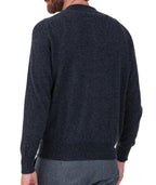 Balldiri 100% Kaschmir Herren Strickjacke 4 - fädig - anthrazit meliert - Balldiri