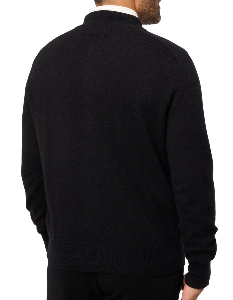 Balldiri 100% Kaschmir Herren Strickjacke 4 - fädig - nachtblau - Balldiri