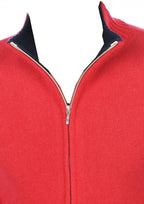 Balldiri 100% Kaschmir Herren Strickjacke Kragen 4 - fädig - naturbraun/beige - Balldiri