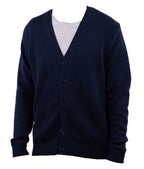 Balldiri 100% Kaschmir Herren Strickjacke V - 8 - fädig - nachtblau - Balldiri