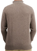 Balldiri 100% Kaschmir Herren Troyer 2 - fädig - graubraun - Balldiri