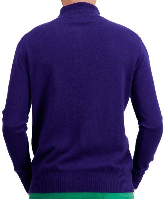 Balldiri 100% Kaschmir Herren Troyer 2 - fädig - deep purple - Balldiri