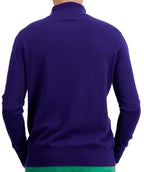 Balldiri 100% Kaschmir Herren Troyer 2 - fädig - deep purple - Balldiri