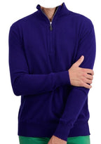 Balldiri 100% Kaschmir Herren Troyer 2 - fädig - deep purple - Balldiri