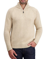Balldiri 100% Kaschmir Herren Troyer 28 - fädig - natur beige - Balldiri
