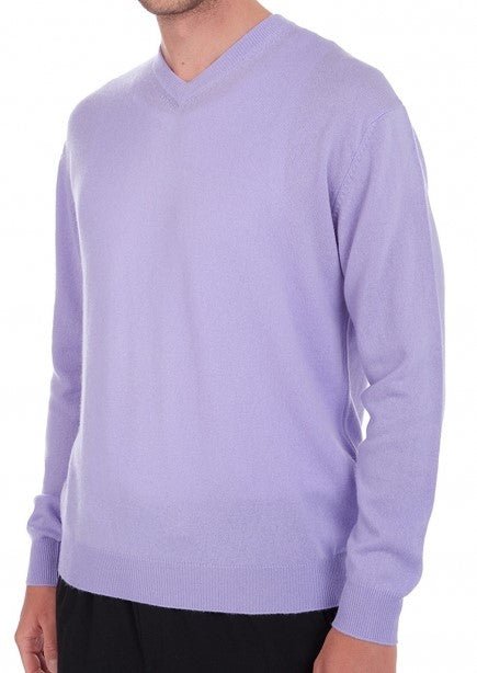 Balldiri 100% Kaschmir Herren V - Pullover 2 - fädig - Hochwertiger Kaschmir Herren Pullover - nachtblau - Balldiri