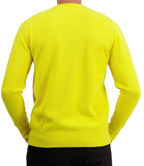 Balldiri 100% Kaschmir Herren V - Pullover 4 - fädig - zitronengelb - Balldiri