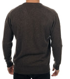 Balldiri 100% Kaschmir Herren V - Pullover 4 - fädig - braun meliert - Balldiri
