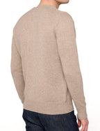 Balldiri 100% Kaschmir Herren V - Pullover 4 - fädig - natural - Balldiri