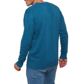 Balldiri 100% Kaschmir Herren V - Pullover 4 - fädig - manor blau - Balldiri