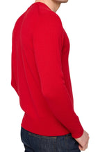 Balldiri 100% Kaschmir Herren V - Pullover 4 - fädig - rot - Balldiri