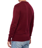 Balldiri 100% Kaschmir Herren V - Pullover 4 - fädig - bordeaux - Balldiri