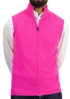 Balldiri 100% Kaschmir Herren Weste mit Stehkragen 2 - fädig - neon rosa - Balldiri