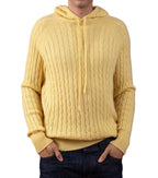 Balldiri 100% Kaschmir Hoodie Herren Kapuzenpullover 4 - fädig - pina colada - Balldiri