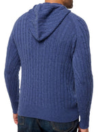 Balldiri 100% Kaschmir Hoodie Herren Kapuzenpullover 4 - fädig - indigo - Balldiri