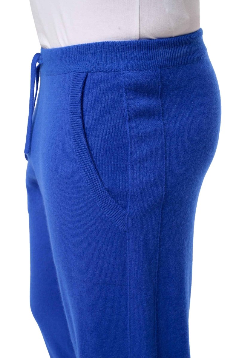 Balldiri 100% Kaschmir Hose Yoga Freizeit Herren 2 - fädig - lilablau - Balldiri