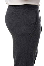 Balldiri 100% Kaschmir Hose Yoga Freizeit Herren 2 - fädig - anthrazit meliert - Balldiri