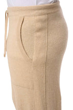 Balldiri 100% Kaschmir Hose Yoga Freizeit Herren 2 - fädig - natural beige - Balldiri