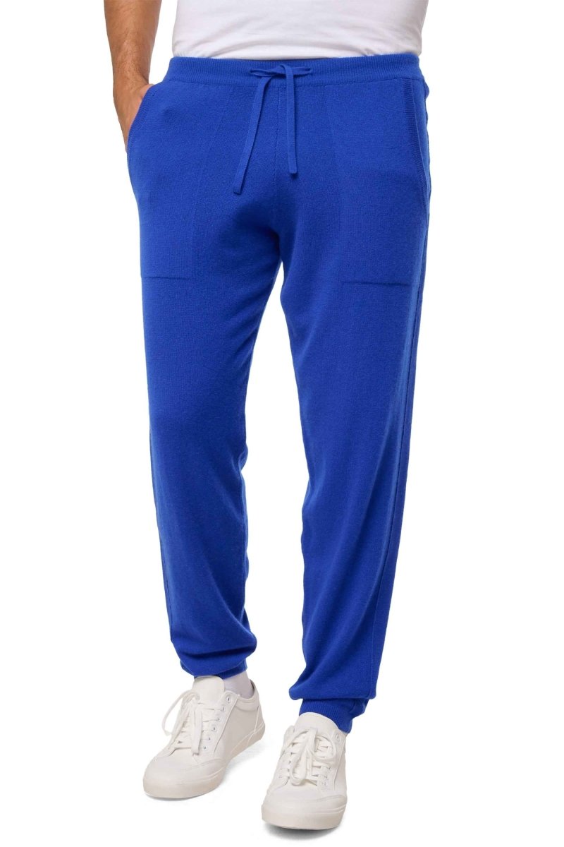 Balldiri 100% Kaschmir Hose Yoga Freizeit Herren 2 - fädig - lilablau - Balldiri