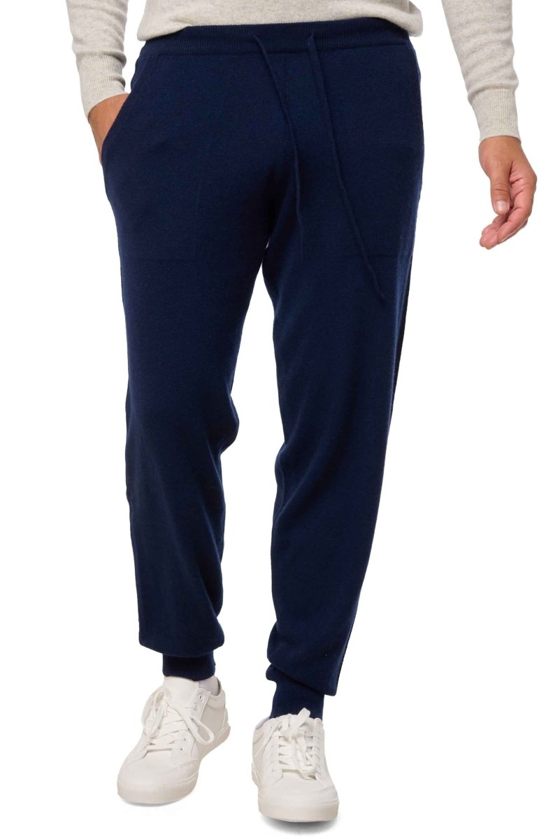 Balldiri 100% Kaschmir Hose Yoga Freizeit Herren 2 - fädig - nachtblau - Balldiri