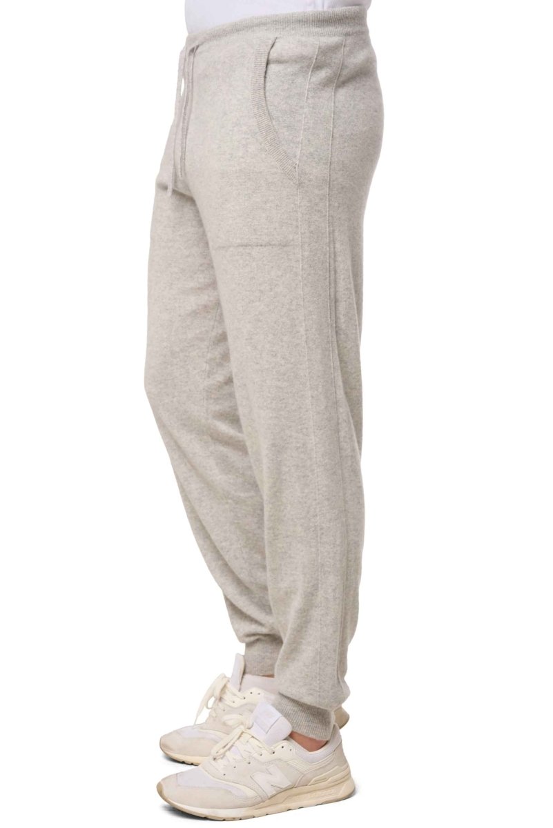 Balldiri 100% Kaschmir Hose Yoga Freizeit Herren 2 - fädig - flanellgrau - Balldiri