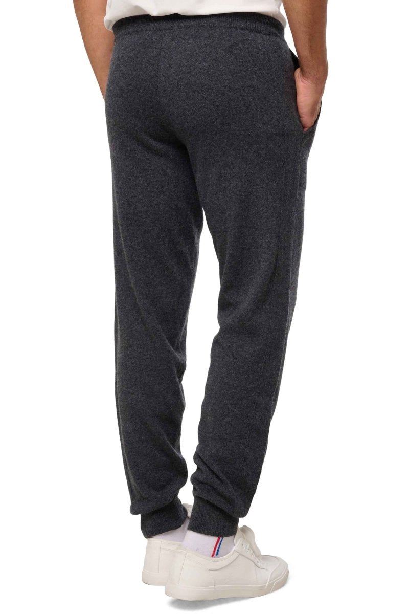 Balldiri 100% Kaschmir Hose Yoga Freizeit Herren 2 - fädig - anthrazit meliert - Balldiri