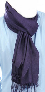 Balldiri 100% Kaschmir Pashmina Schal 201 x 71 cm 2 - fädig - braun meliert - Balldiri