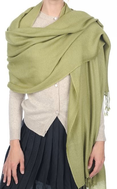 Balldiri 100% Kaschmir Pashmina Schal 201 x 71 cm 2 - fädig - dschungel - Balldiri