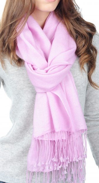 Balldiri 100% Kaschmir Pashmina Schal 201 x 71 cm 2 - fädig - pastelgelb - Balldiri