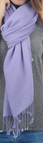 Balldiri 100% Kaschmir Pashmina Schal 201 x 71 cm 2 - fädig - weiß - Balldiri