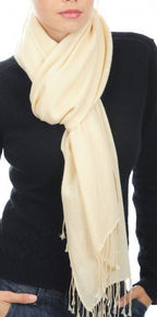 Balldiri 100% Kaschmir Pashmina Schal 201 x 71 cm 2 - fädig - braun meliert - Balldiri