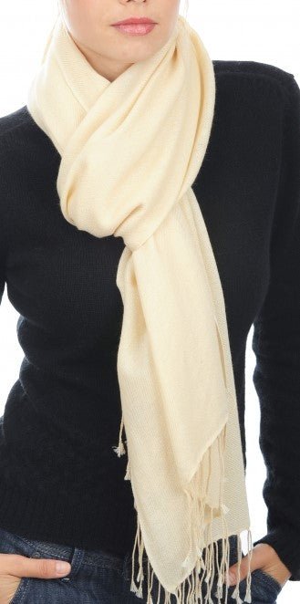 Balldiri 100% Kaschmir Pashmina Schal 201 x 71 cm 2 - fädig - braun meliert - Balldiri