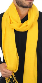 Balldiri 100% Kaschmir Pashmina Schal 201 x 71 cm 2 - fädig - sellerie - Balldiri