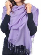 Balldiri 100% Kaschmir Pashmina Schal 201 x 71 cm 2 - fädig - kräftiges grün - Balldiri