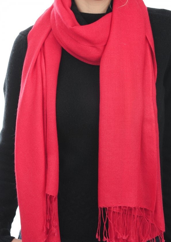 Balldiri 100% Kaschmir Pashmina Schal 201 x 71 cm 2 - fädig - kiwi - Balldiri