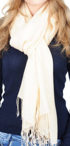 Balldiri 100% Kaschmir Pashmina Schal 201 x 71 cm 2 - fädig - braun meliert - Balldiri