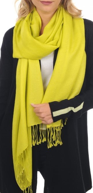 Balldiri 100% Kaschmir Pashmina Schal 201 x 71 cm 2 - fädig - weiß - Balldiri