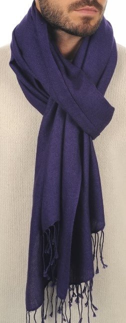 Balldiri 100% Kaschmir Pashmina Schal 201 x 71 cm 2 - fädig - braun meliert - Balldiri