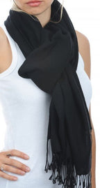 Balldiri 100% Kaschmir Pashmina Schal 201 x 71 cm 2 - fädig - sand - Balldiri
