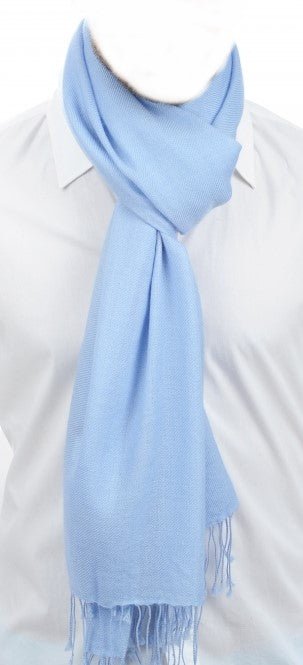 Balldiri 100% Kaschmir Pashmina Schal 201 x 71 cm 2 - fädig - himbeer - Balldiri