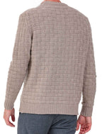 Balldiri 100% Kaschmir Pullover Herren Rundhals 14 - fädig - naturbraun - Balldiri