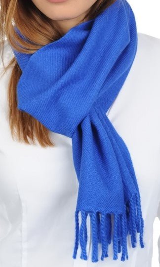 Balldiri 100% Kaschmir Schal 170 x 25 cm 4 - fädig - ultramarin - Balldiri