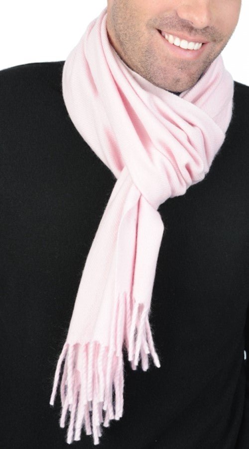 Balldiri 100% Kaschmir Schal 200 x 35 cm 4 - fädig - zartrosa - Balldiri