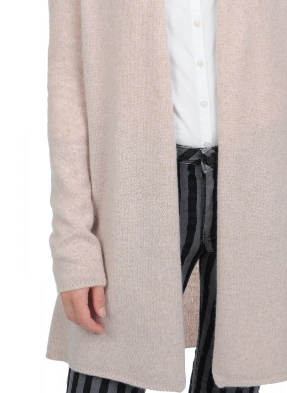 Balldiri 100% Kaschmir Schalkragenjacke Damen 4 - fädig für ultimativen Komfort - zartrosa - Balldiri