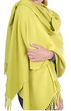 Balldiri 100% Kaschmir Stola Schal 200 x 90 cm 4 - fädig für ultimativen Komfort - kiwi - Balldiri