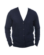 Balldiri 100% Kaschmir V - Strickjacke Herren 2 - fädig - nachtblau - Balldiri